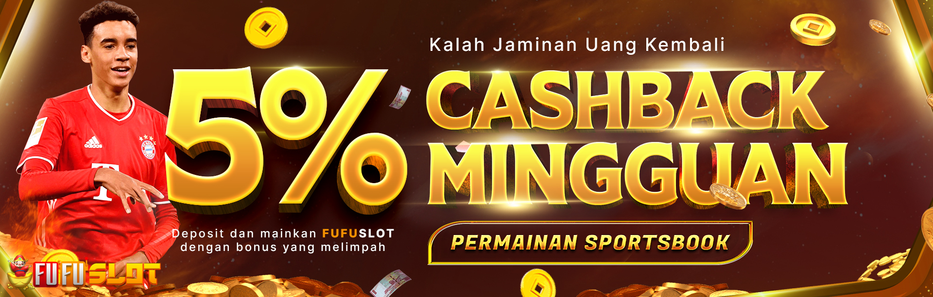 BONUS CASHBACK SPORTSBOOK 5%